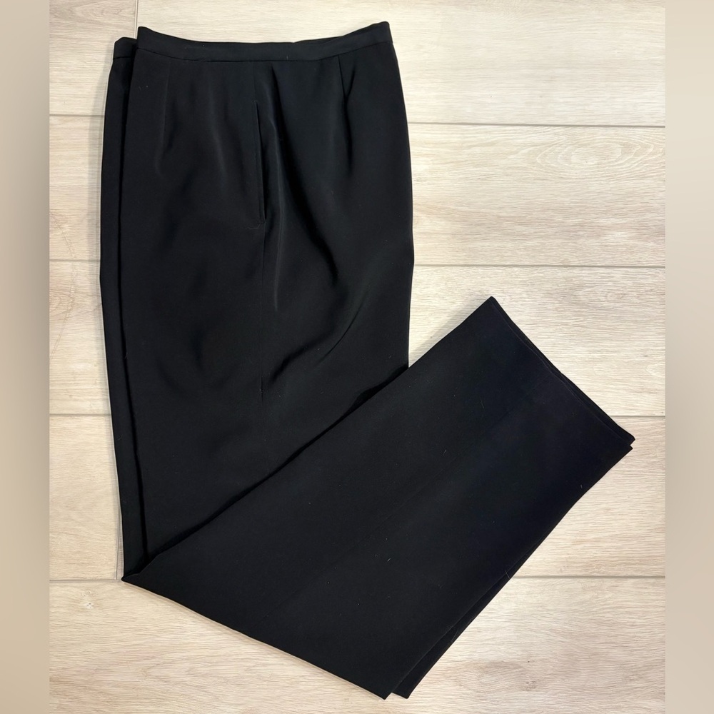 Liz Baker Dress Pants Lined Size 12T Black High Rise